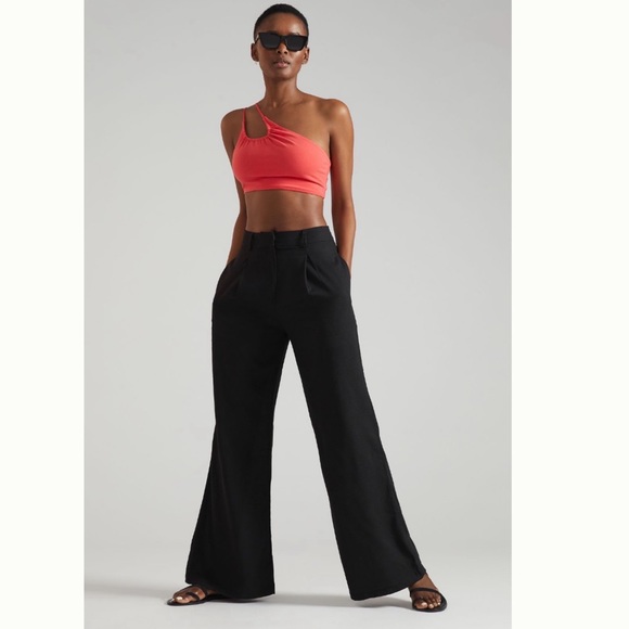 Anthropologie Pants - Anthropologie Bryan Park Wide-Leg Linen Black Trousers XL